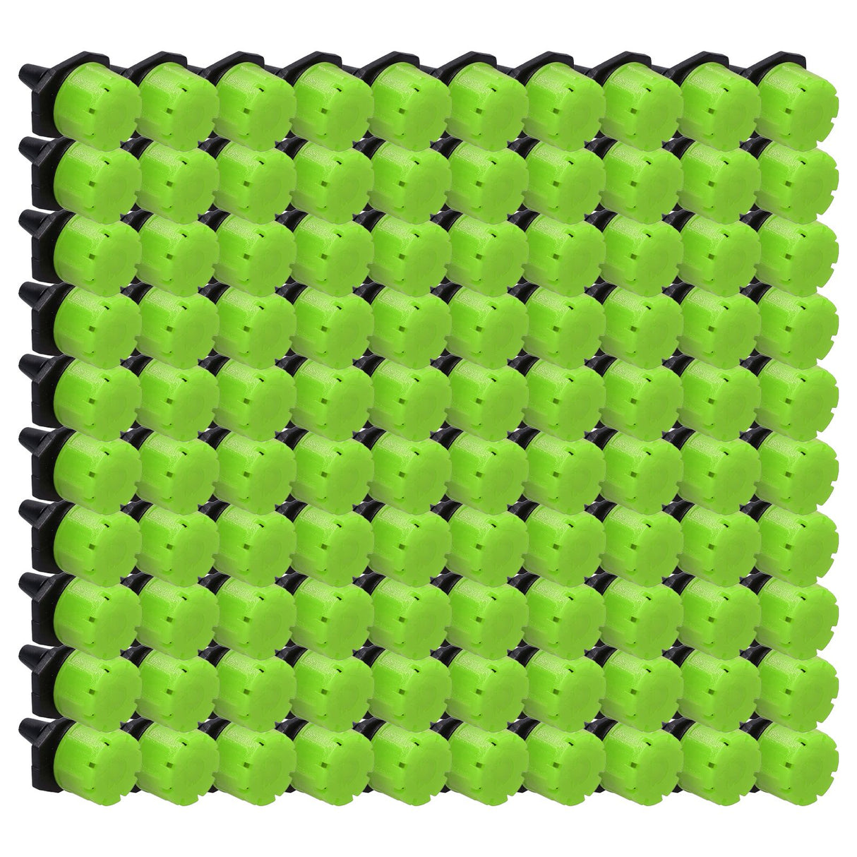 100Pcs 8 Hole Drip Irrigation Emitter Adjustable Drip Irrigation Sprinkler for Garden Greenhouse Courtyard Green