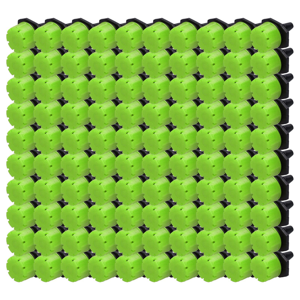 100Pcs 8 Hole Drip Irrigation Emitter Adjustable Drip Irrigation Sprinkler for Garden Greenhouse Courtyard Green