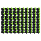 100Pcs 8 Hole Drip Irrigation Emitter Adjustable Drip Irrigation Sprinkler for Garden Greenhouse Courtyard Green - Extra Image