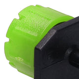 100Pcs 8 Hole Drip Irrigation Emitter Adjustable Drip Irrigation Sprinkler for Garden Greenhouse Courtyard Green
