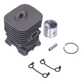 35mm Aluminum Cylinder Piston Ring Kit Replacement Chainsaw Accessory Fit for Husqvarna 125 128 - 45-Degree Angle