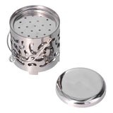 Outdoor Mini Warmer Stainless Steel Camping Stove Portable Warming Stove Cover for Picnic Hiking Barbecue