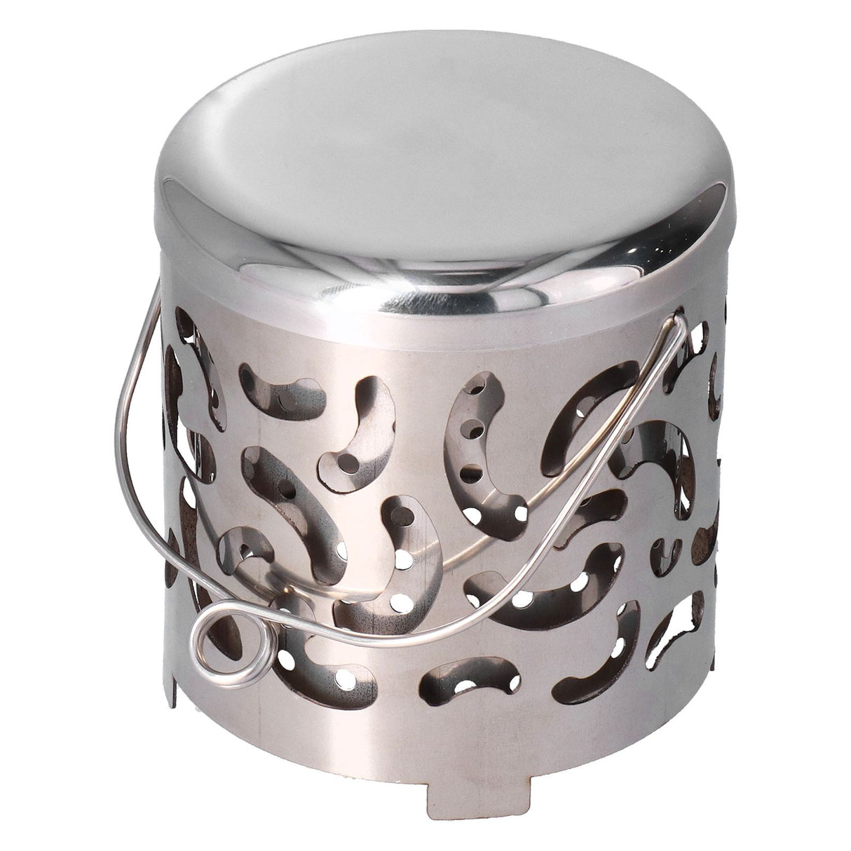 Outdoor Mini Warmer Stainless Steel Camping Stove Portable Warming Stove Cover for Picnic Hiking Barbecue