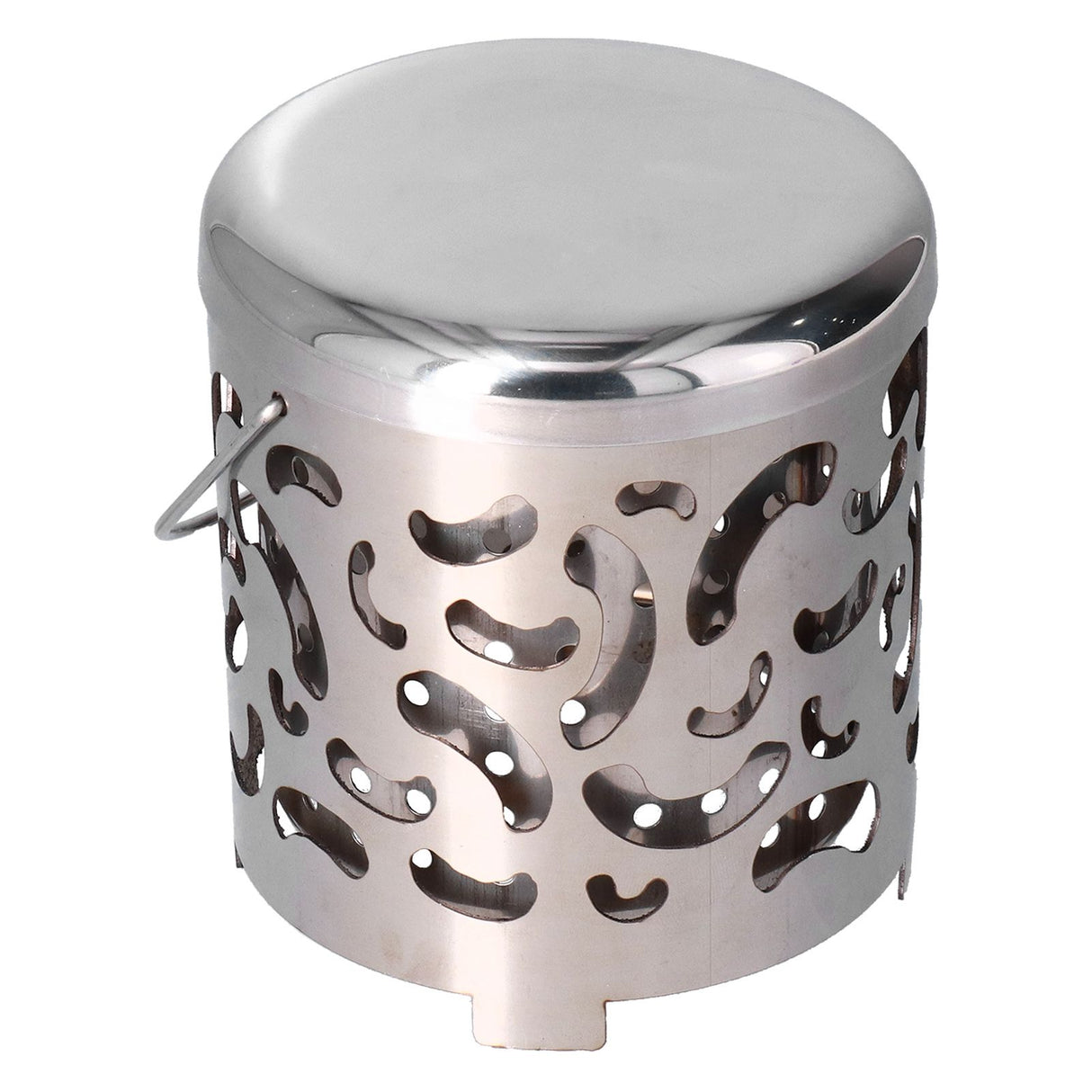 Outdoor Mini Warmer Stainless Steel Camping Stove Portable Warming Stove Cover for Picnic Hiking Barbecue