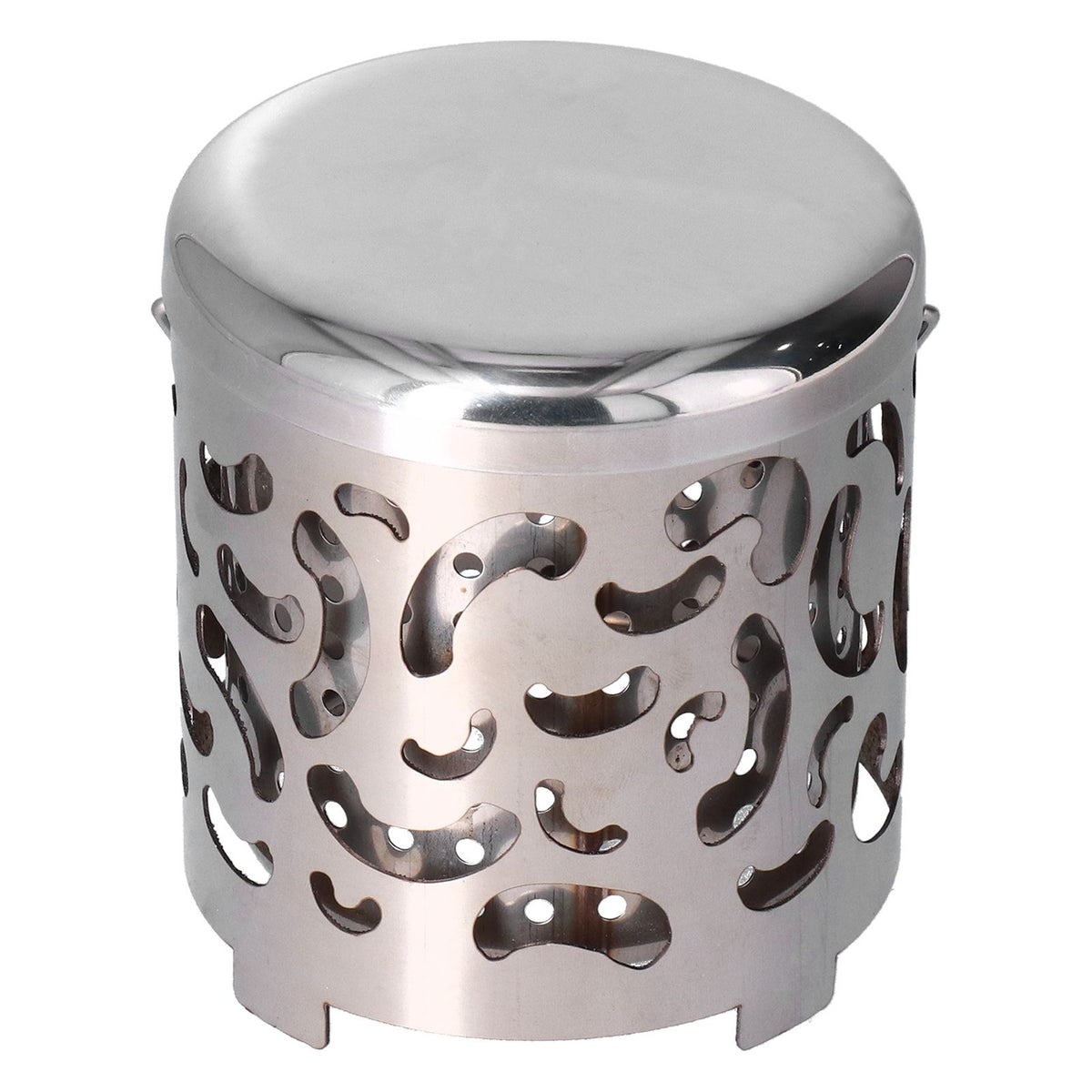 Outdoor Mini Warmer Stainless Steel Camping Stove Portable Warming Stove Cover for Picnic Hiking Barbecue