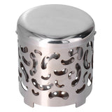 Outdoor Mini Warmer Stainless Steel Camping Stove Portable Warming Stove Cover for Picnic Hiking Barbecue