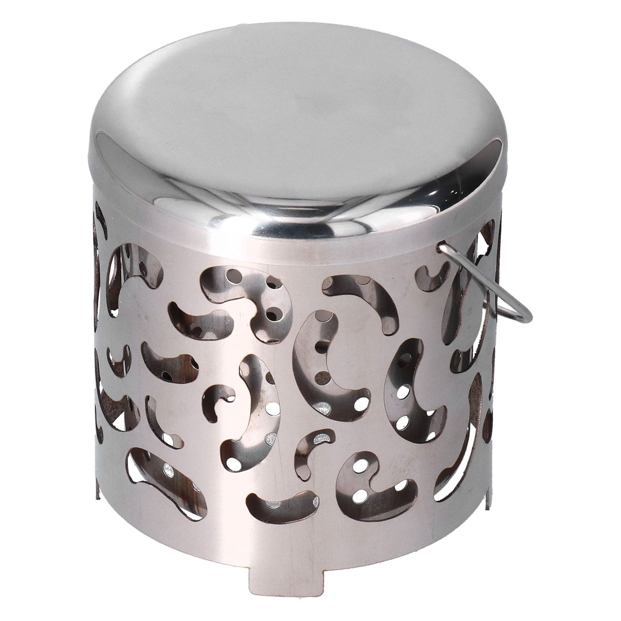 Outdoor Mini Warmer Stainless Steel Camping Stove Portable Warming Stove Cover for Picnic Hiking Barbecue