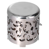 Outdoor Mini Warmer Stainless Steel Camping Stove Portable Warming Stove Cover for Picnic Hiking Barbecue