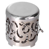 Outdoor Mini Warmer Stainless Steel Camping Stove Portable Warming Stove Cover for Picnic Hiking Barbecue
