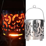 Outdoor Mini Warmer Stainless Steel Camping Stove Portable Warming Stove Cover for Picnic Hiking Barbecue