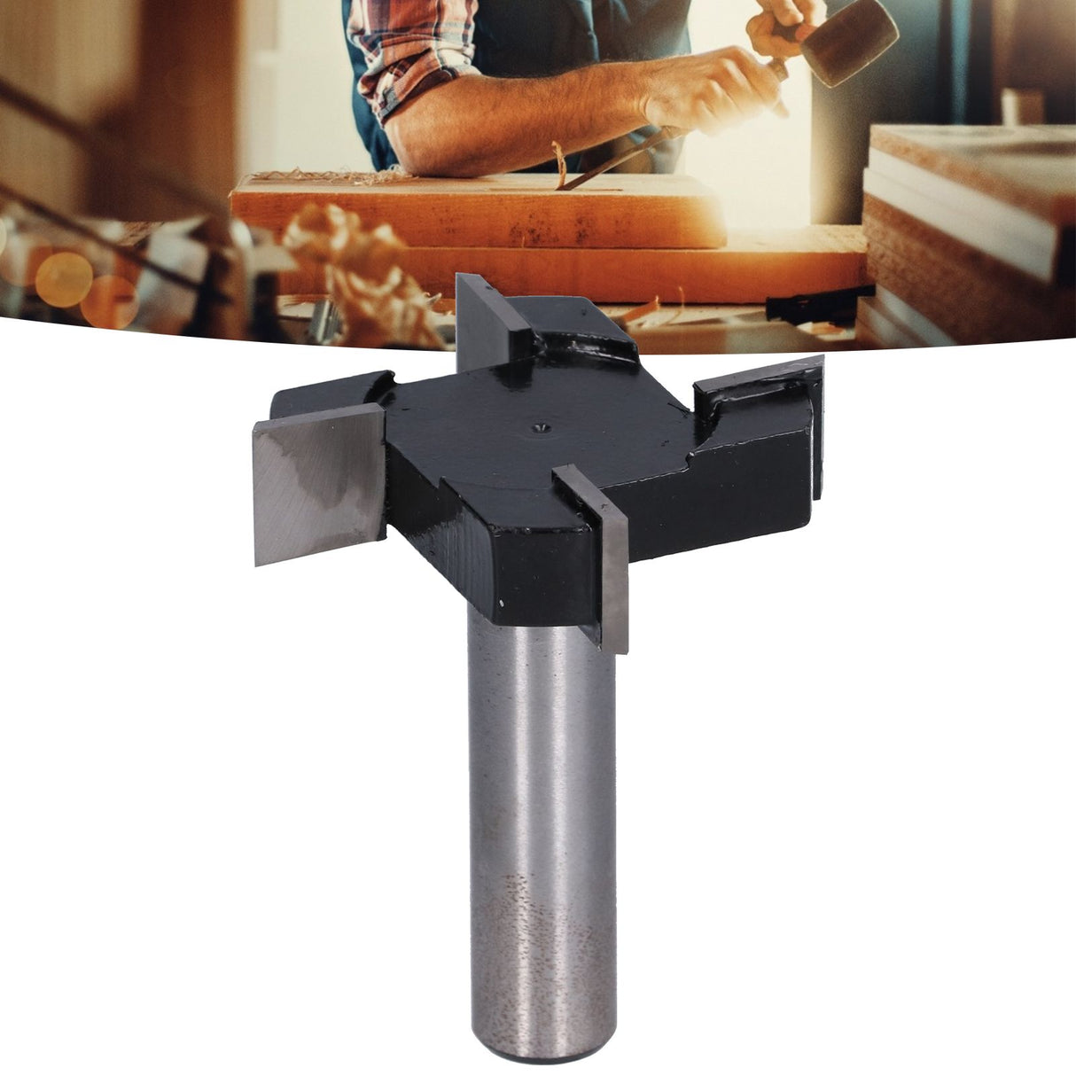 4 Tooth T Shaped Milling Cutter Large Diameter Router Bit Carving Machine Accessory