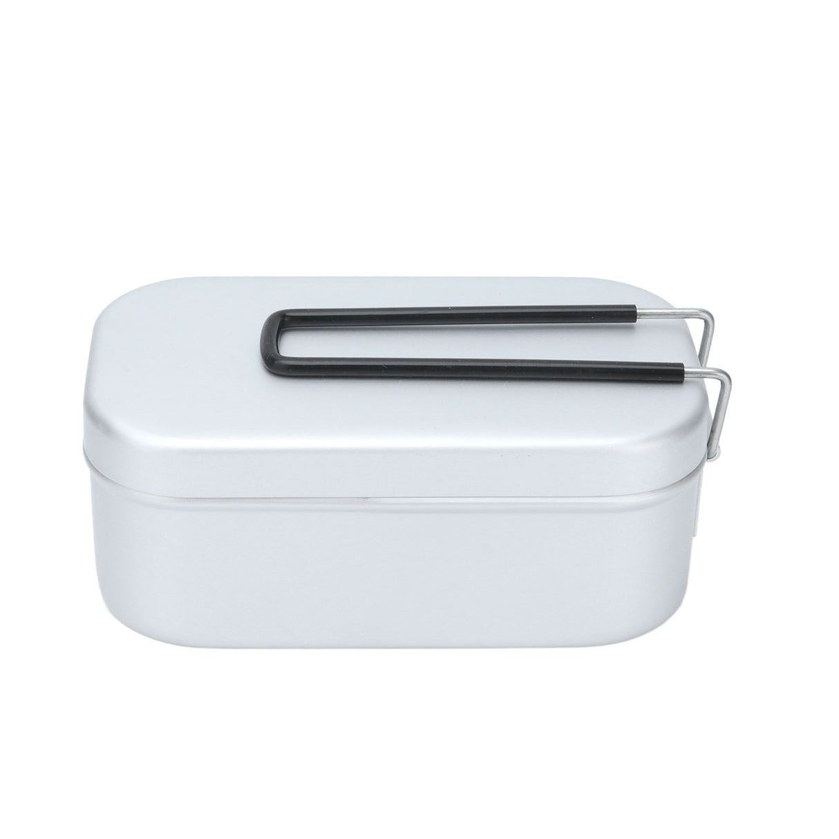 800ml Aluminum Lunch Box with Lid Rectangular Portable Bento Box for Outdoor Camping