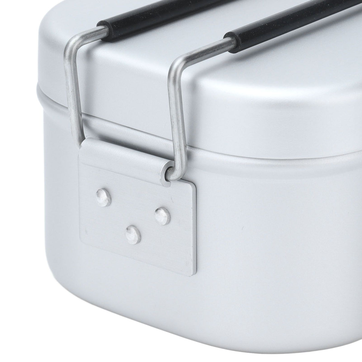 800ml Aluminum Lunch Box with Lid Rectangular Portable Bento Box for Outdoor Camping