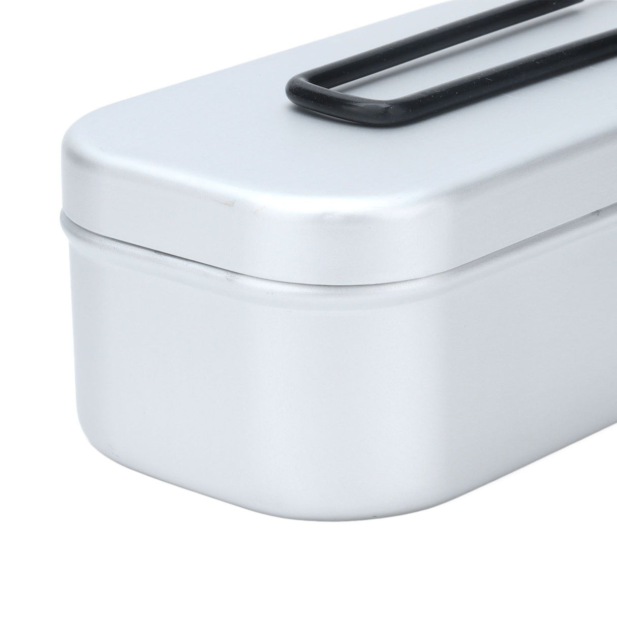 800ml Aluminum Lunch Box with Lid Rectangular Portable Bento Box for Outdoor Camping