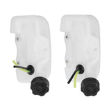2Pcs Trimmer Fuel Tank Brushcutter Gas Tanks with Pipe Replacement for 34 Brush Cutter - 45-Degree Angle