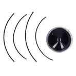 String Trimmer Head Aluminum Universal 4 Wire Weed Trimmer Head for 40CC Straight Shaft Trimmer