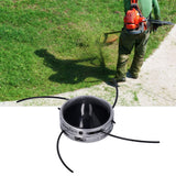 String Trimmer Head Aluminum Universal 4 Wire Weed Trimmer Head for 40CC Straight Shaft Trimmer