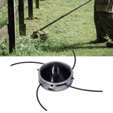 String Trimmer Head Aluminum Universal 4 Wire Weed Trimmer Head for 40CC Straight Shaft Trimmer