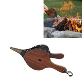 Fire Stove Blower Wooden Manual Fire Place Bellow for Fire Pit Straw Outdoor BBQ Camping - Extra Image