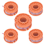 5PCS Lawn Mower Line Spool Replacement Fit for WORX WG150E WG151E WG154E WG155E WG157E WG160E WG163E