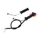 Handle Switch Throttle Cable with Aluminium Tube Trimmer Handle Switch Cable for Strimmer Brush Cutter - Side View