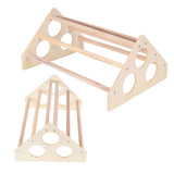 Pet Chicken Wood Stand Hand Made Small Chicken Roost Rack for Poultry House Home Farm - Top-Down View