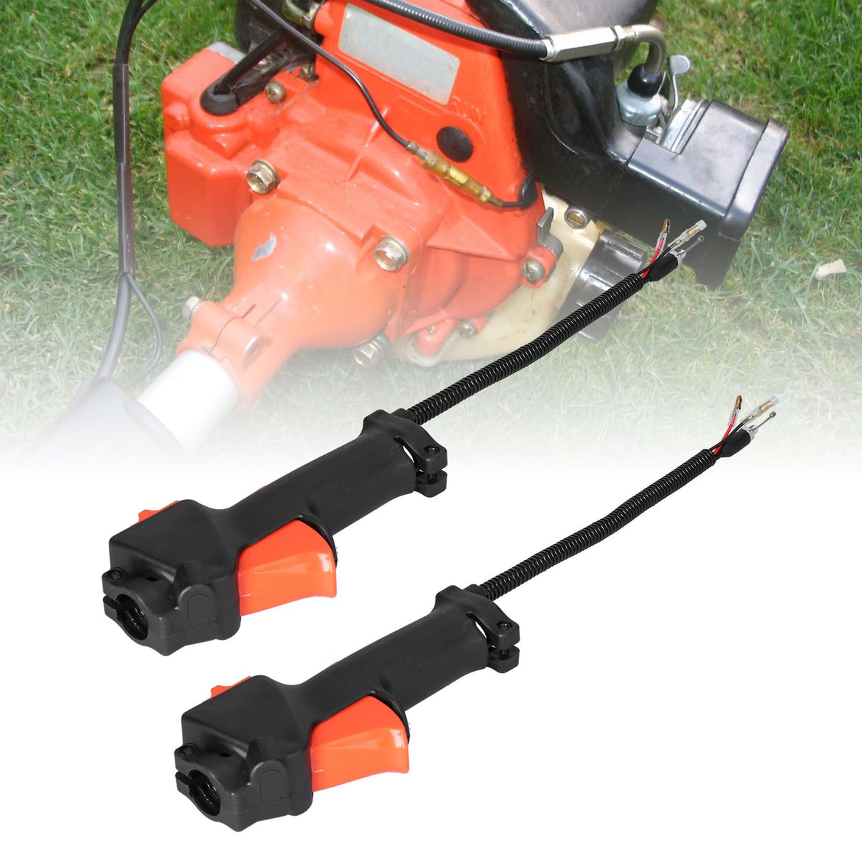 2PCS Handle Switch Throttle Trigger Holder Cable Assembly Fit for Stihl FS75 FS80 FS85 Trimmer Machine