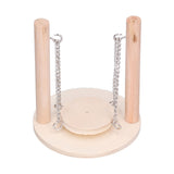 Parrots Swing Toy Wooden Birds Perch Stand Birds Toy for Hamster Small Animal Supplies