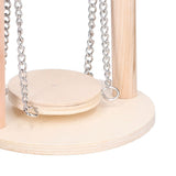 Parrots Swing Toy Wooden Birds Perch Stand Birds Toy for Hamster Small Animal Supplies - Extra Image
