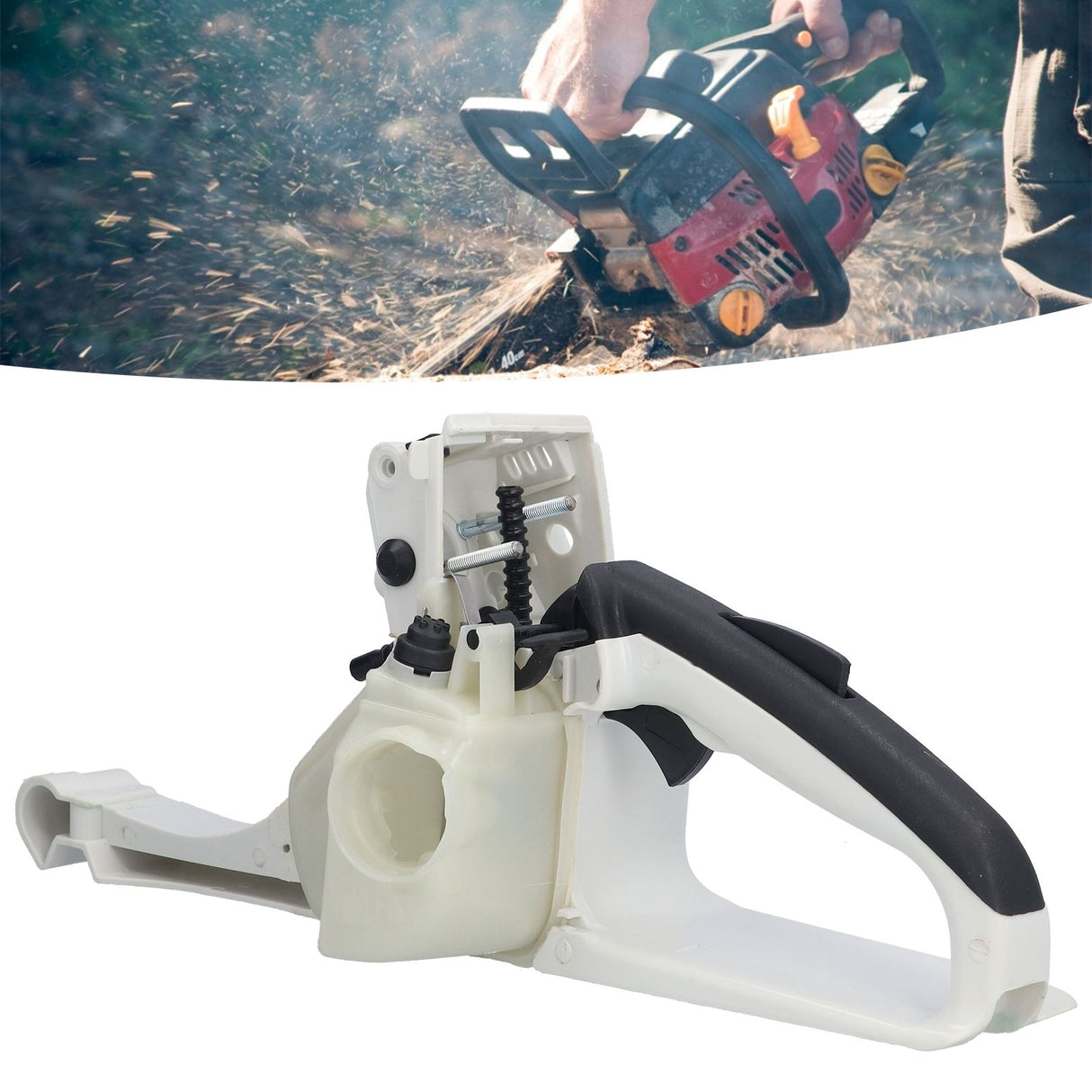 Fuel Tank Rear Handle Gas Back Assembly for STIHL Chainsaw 026 MS260 024 MS240 024AV 024S
