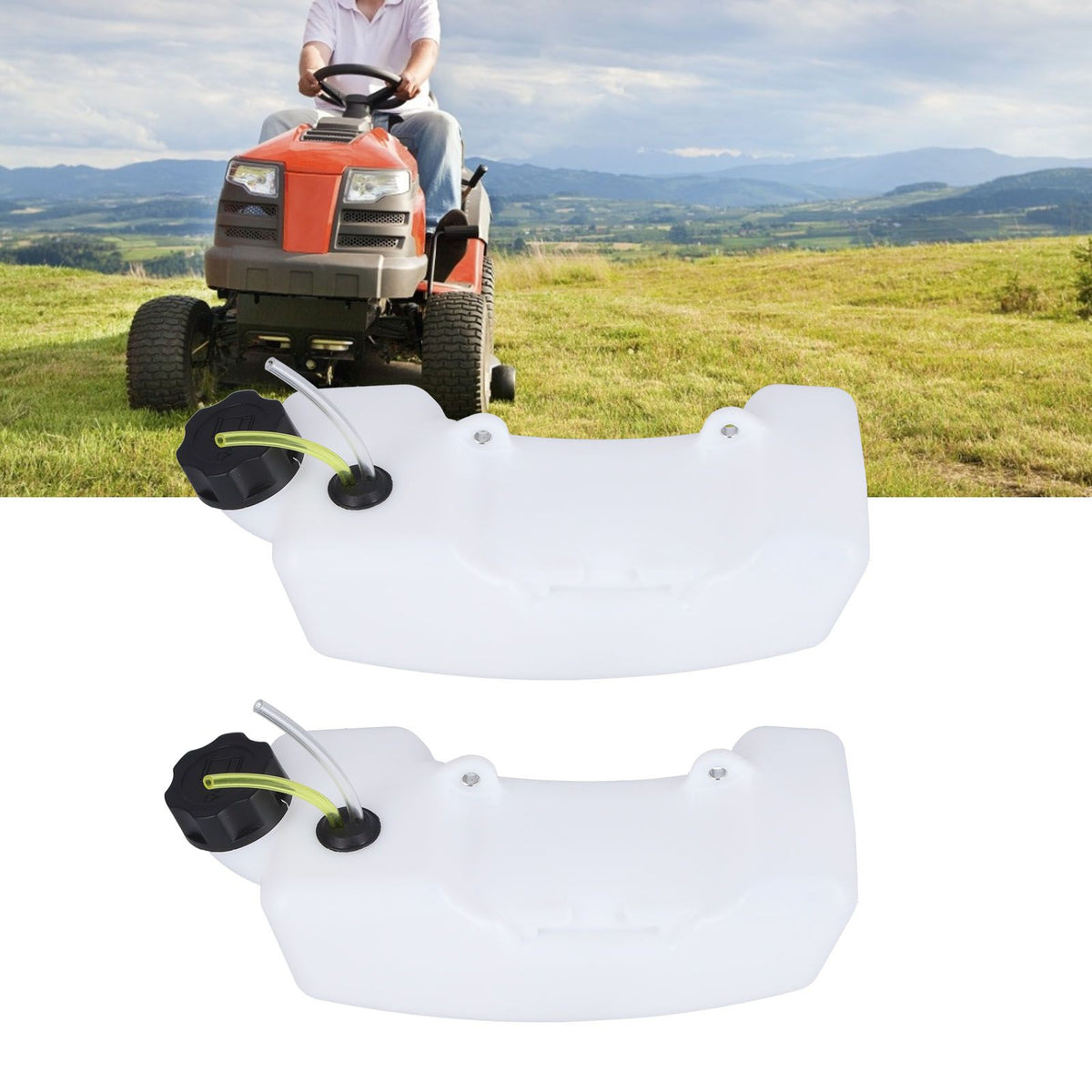 2Pcs Gas Fuel Tank Lawn Mower Fuel Tank Replacement Part for 40‑5 139 32 Type Brush Cutter