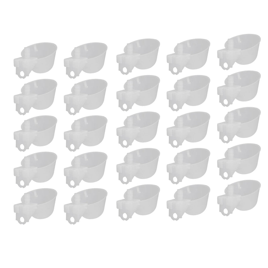 25 Set Hanging Chicken Waterer Automatic Drinking Bowl Cup Poultry Drinking Machine