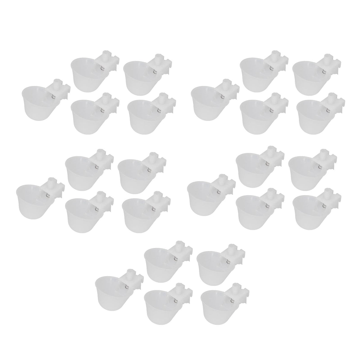 25 Set Hanging Chicken Waterer Automatic Drinking Bowl Cup Poultry Drinking Machine