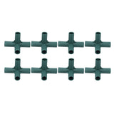 8PCS Plant Support Joint 5 Way Garden Stake Joint Plastic Plant Stake Connector for Greenhouse - Front View