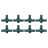 8PCS Plant Support Joint 5 Way Garden Stake Joint Plastic Plant Stake Connector for Greenhouse
