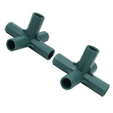 8PCS Plant Support Joint 5 Way Garden Stake Joint Plastic Plant Stake Connector for Greenhouse