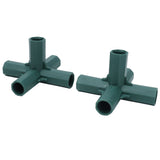 8PCS Plant Support Joint 5 Way Garden Stake Joint Plastic Plant Stake Connector for Greenhouse