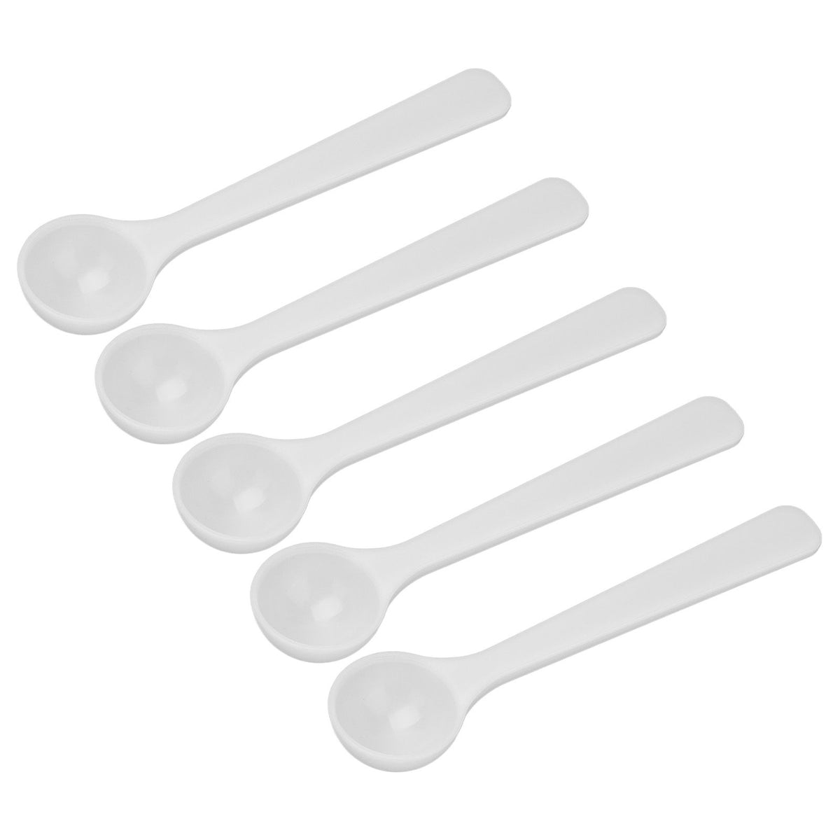 100Pcs Plastic Fertilizer Spoon 2ml/1g High Temperature Resistance Measuring Spoon for Gardening