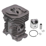 38mm Cylinder Piston Kit Chainsaw Replacement Parts Fit for Husqvarna 136 137 141 Chain Saw - Close-Up Angle
