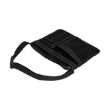 Tool Waist Bag Lightweight Multi Pocket Oxford Cloth Waist Tool Pouch for Garden Climbing OutdoorBlack - Top-Down View
