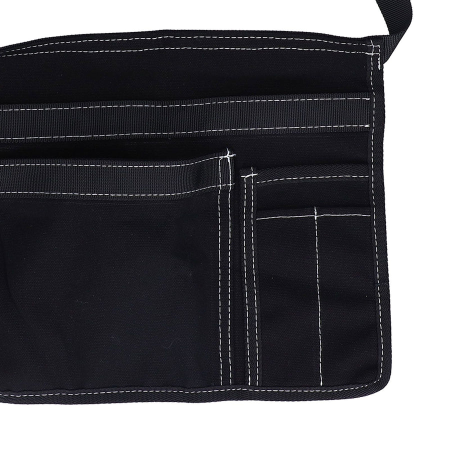Tool Waist Bag Lightweight Multi Pocket Oxford Cloth Waist Tool Pouch for Garden Climbing OutdoorBlack