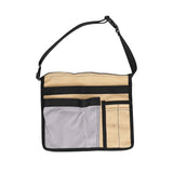 Tool Waist Bag Lightweight Multi Pocket Oxford Cloth Waist Tool Pouch for Garden Climbing Outdoor(Grey Khaki )