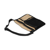 Tool Waist Bag Lightweight Multi Pocket Oxford Cloth Waist Tool Pouch for Garden Climbing Outdoor(Black Khaki )