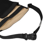 Tool Waist Bag Lightweight Multi Pocket Oxford Cloth Waist Tool Pouch for Garden Climbing Outdoor(Black Khaki )