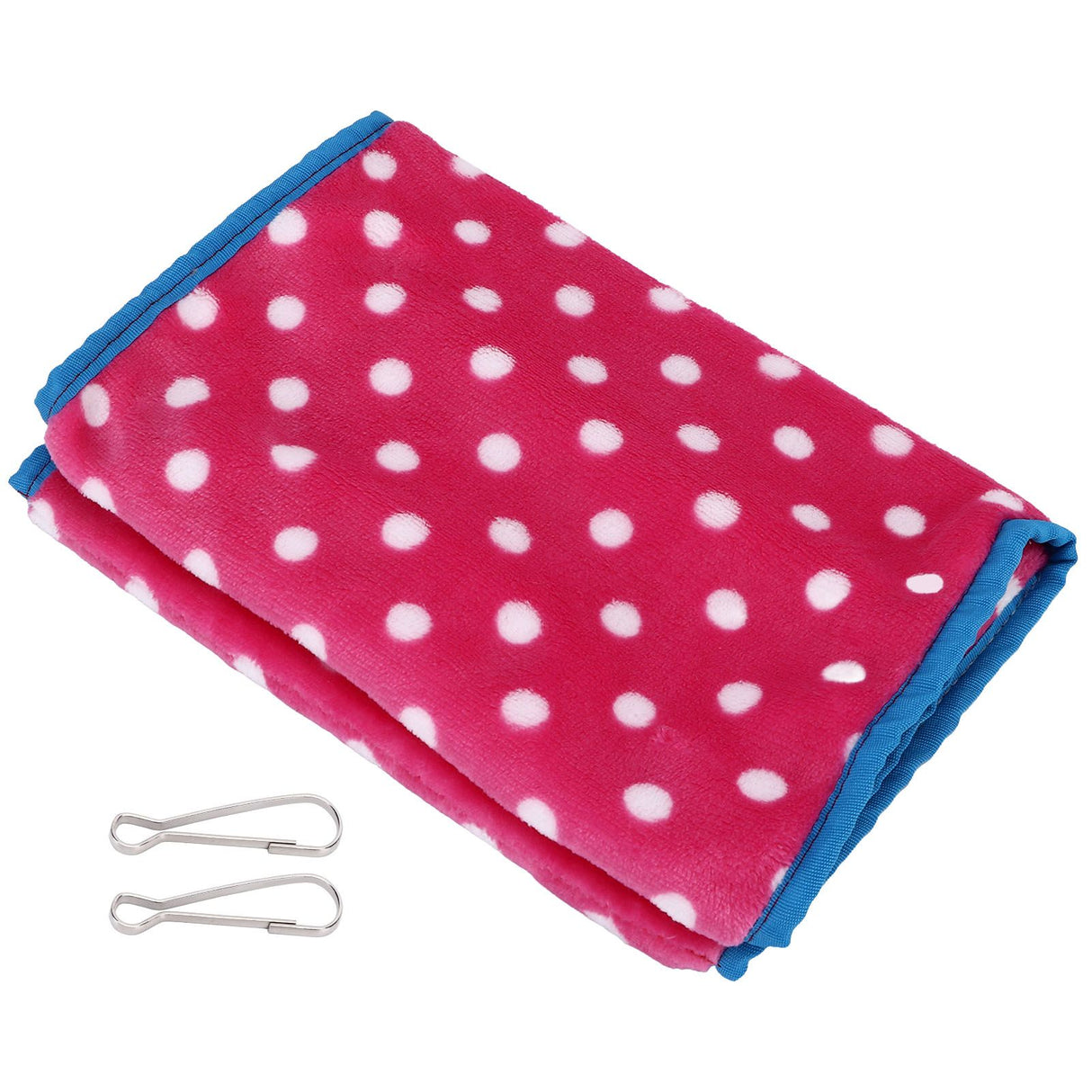 Bird Bed Foldable Portable Comfortable Flannel Triangular Hanging Bird Hammock with Hooks for Parrots Hamsters SquirrelsPink