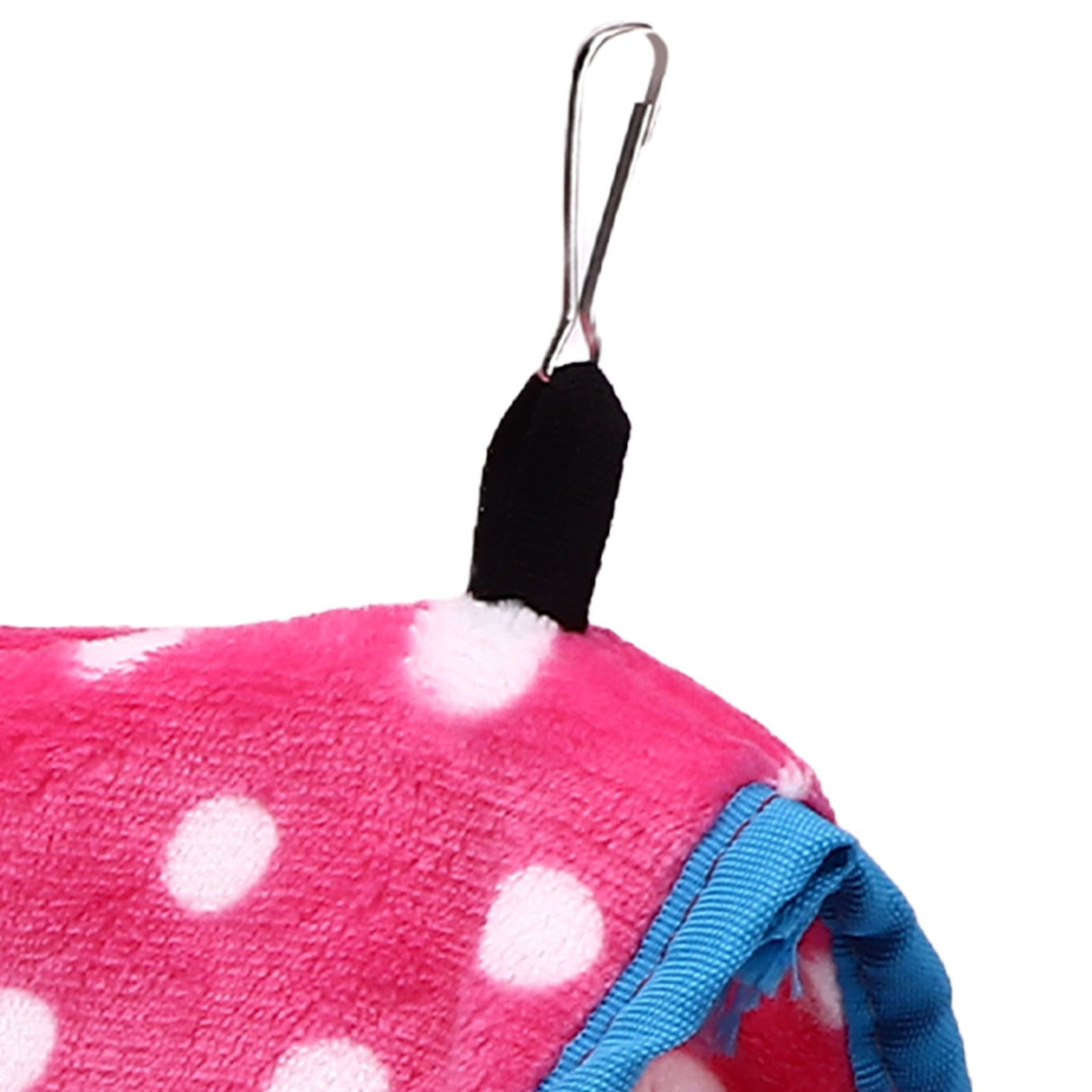 Bird Bed Foldable Portable Comfortable Flannel Triangular Hanging Bird Hammock with Hooks for Parrots Hamsters SquirrelsPink