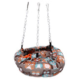 Bird Bed Safe Warm Soft Plush Easy Storage Space Saving Easy Cleaning Suspensible Design Bird Nest for Home Travel - Top-Down View