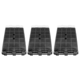 3Set 24 Hole Plant Growing Tray Propagation Tray Breathable Seedling Plate Garden Nursery Tray - Front View