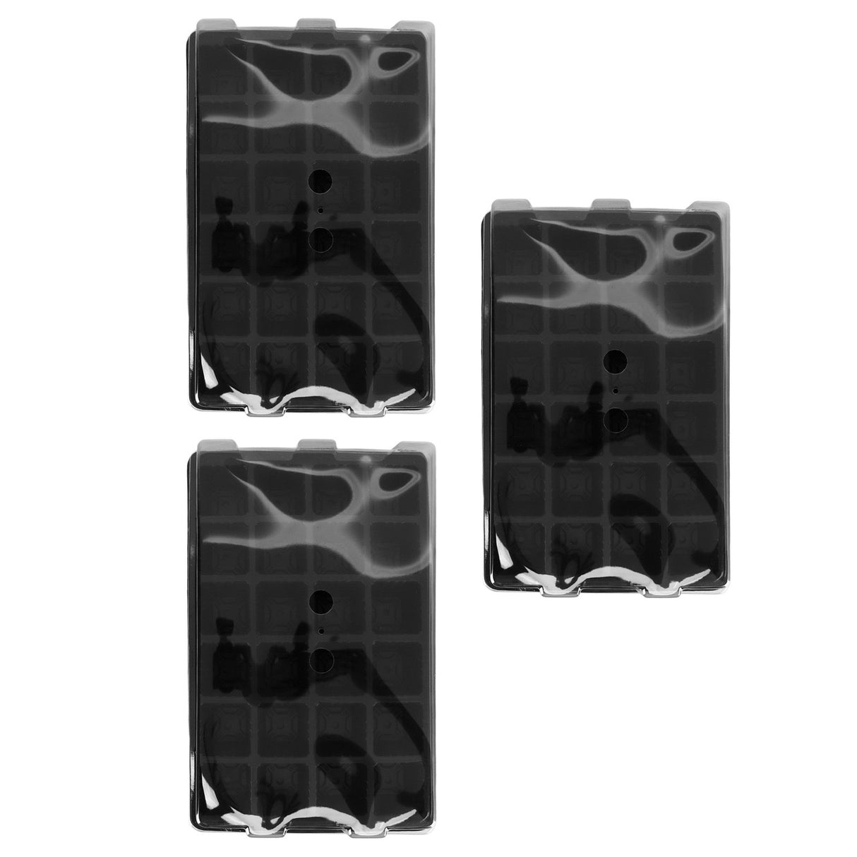 3Set 24 Hole Plant Growing Tray Propagation Tray Breathable Seedling Plate Garden Nursery Tray