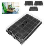 3Set 24 Hole Plant Growing Tray Propagation Tray Breathable Seedling Plate Garden Nursery Tray